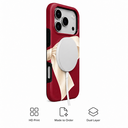 Ivory Bow B Phone Case — view 3