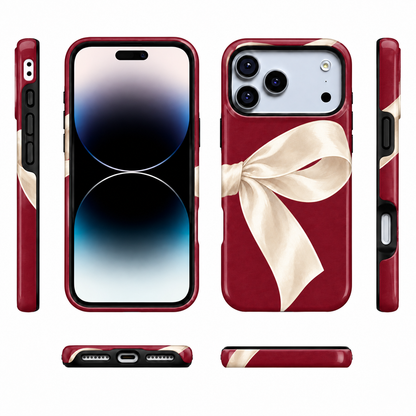 Ivory Bow B Phone Case — view 5