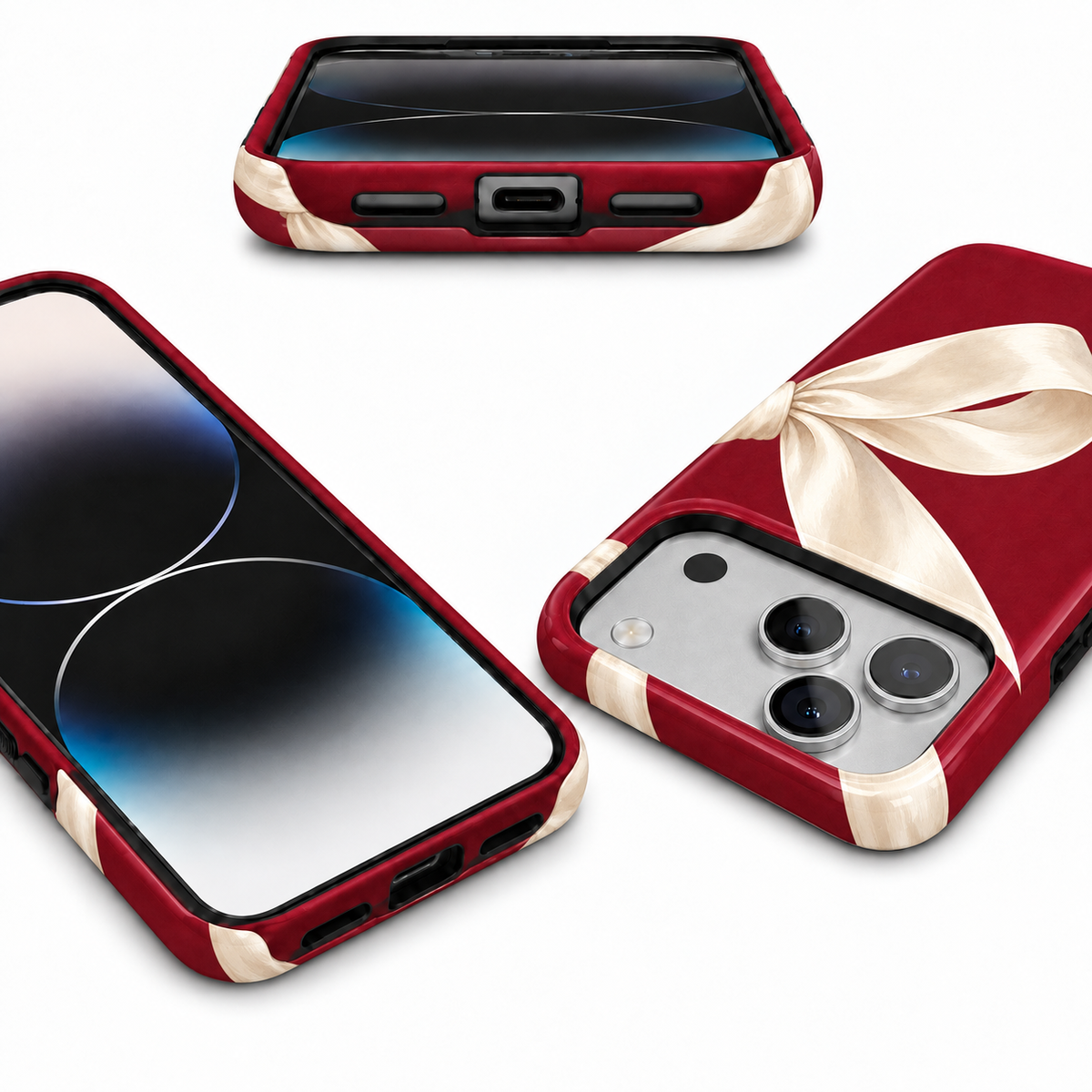 Ivory Bow B Phone Case — view 9