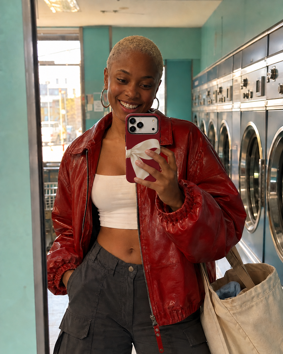 Ivory Bow B Phone Case — view 11
