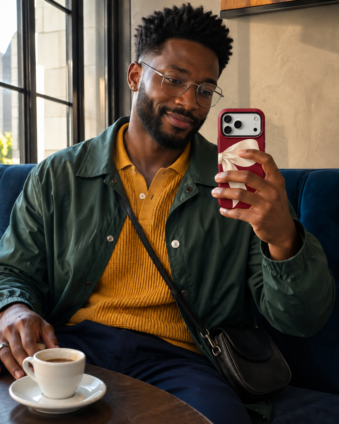 Ivory Bow B Phone Case — view 15