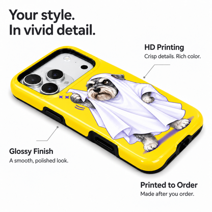 Lemon Boo | Yellow Ghost Schnauzer Phone Case — view 7