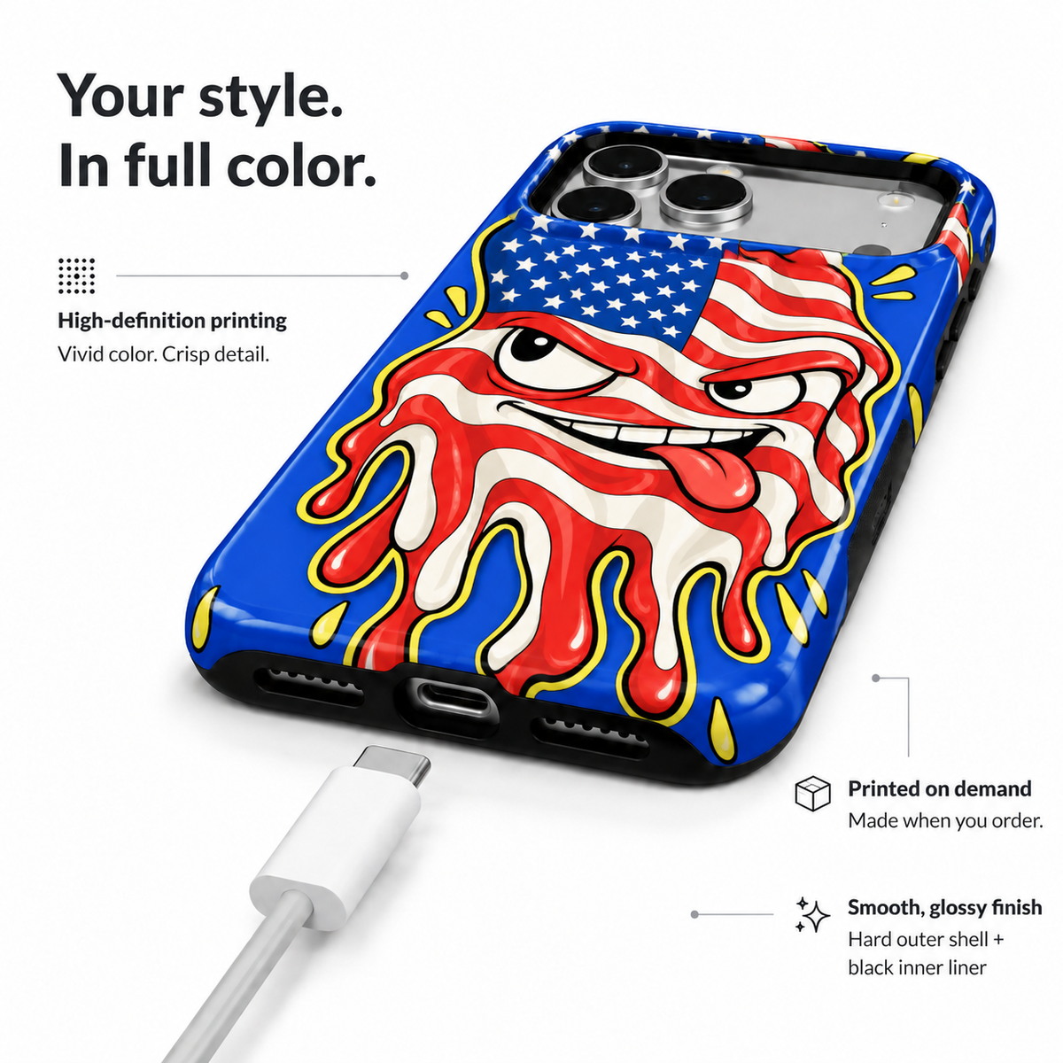 Liberty Drip Phone Case — view 6