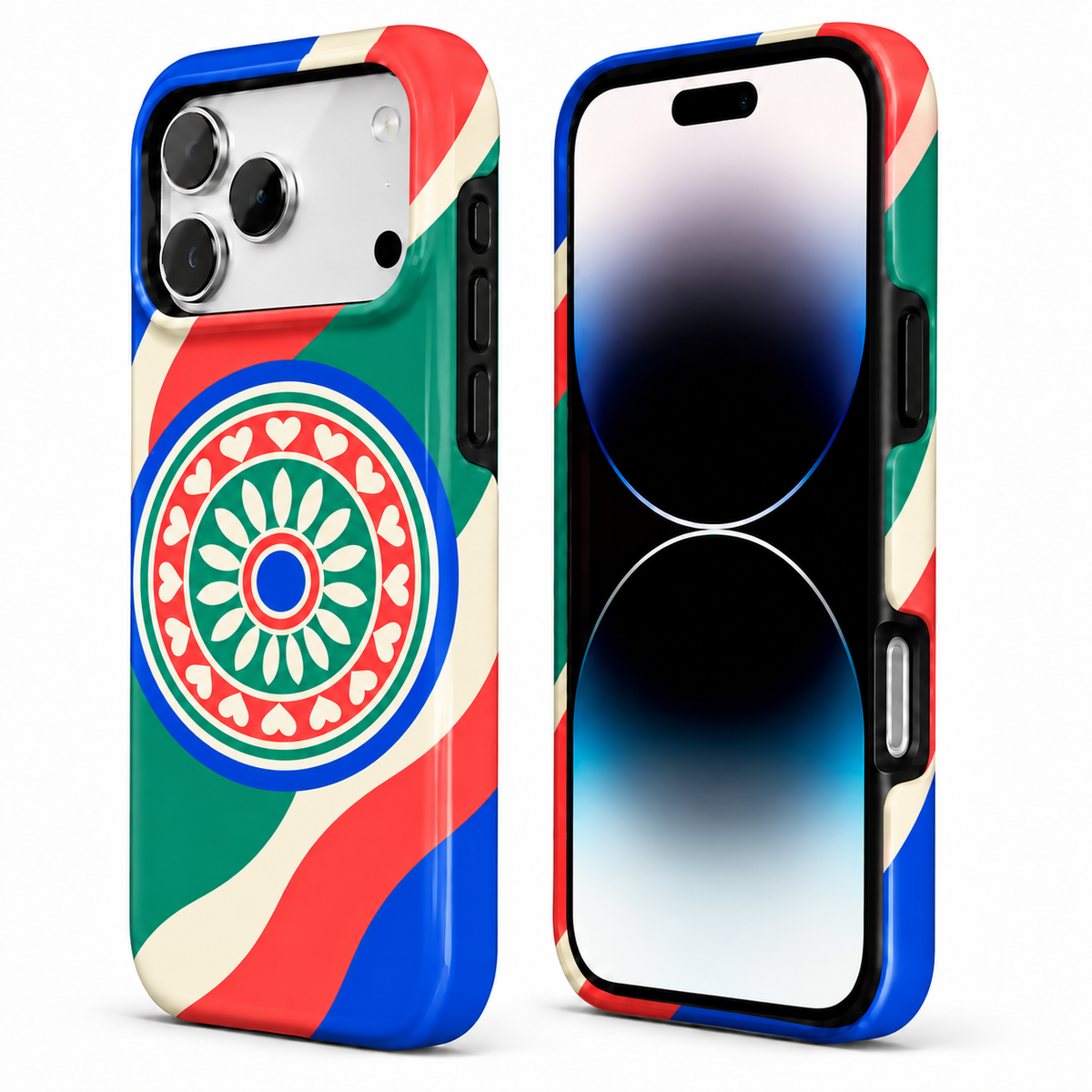 Lucky Spin | Colorblock Game Night Phone Case — view 2
