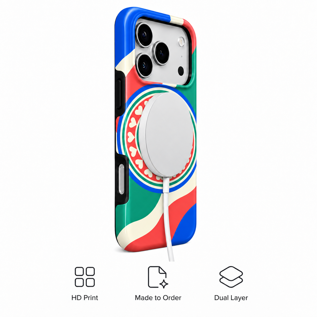 Lucky Spin | Colorblock Game Night Phone Case — view 3