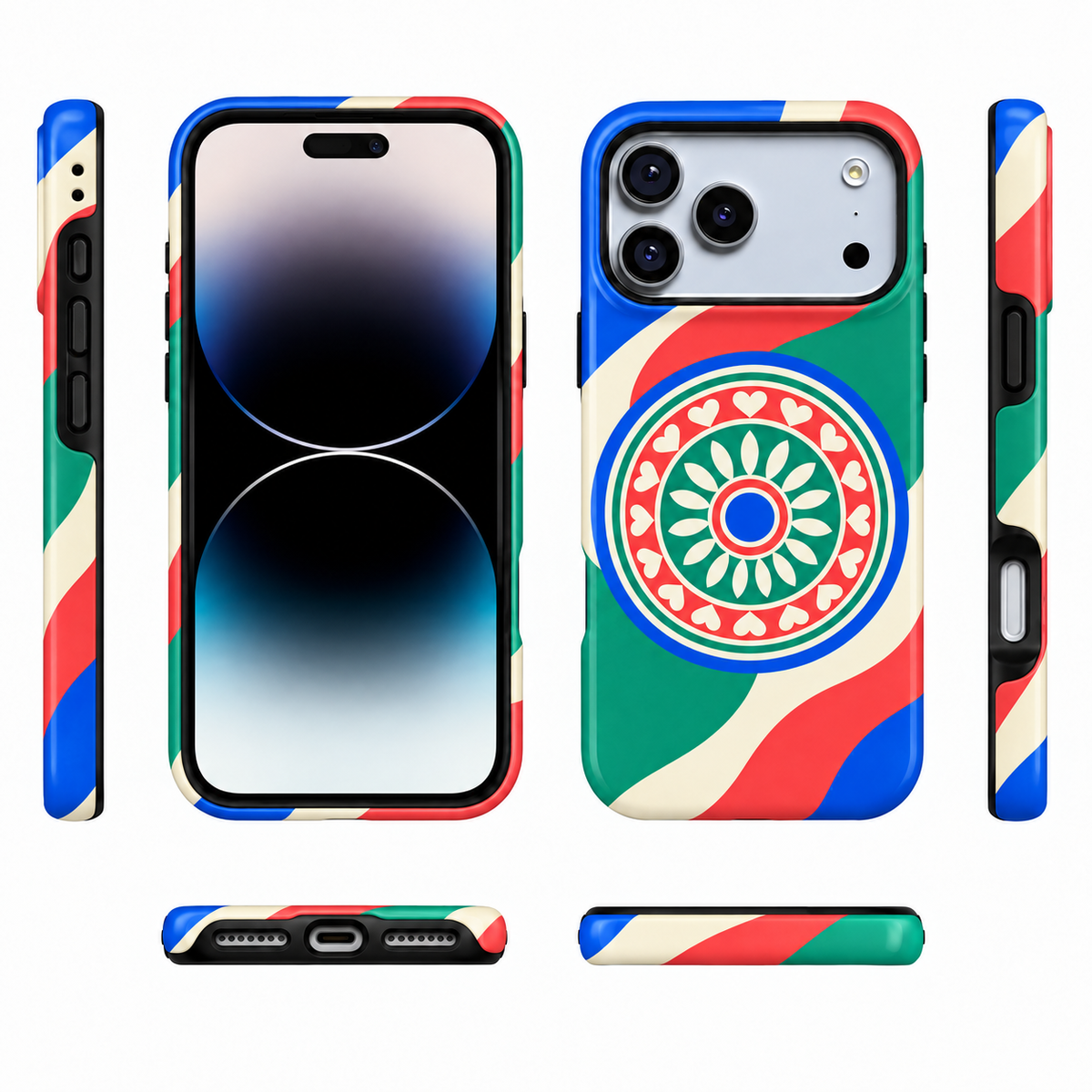 Lucky Spin | Colorblock Game Night Phone Case — view 5