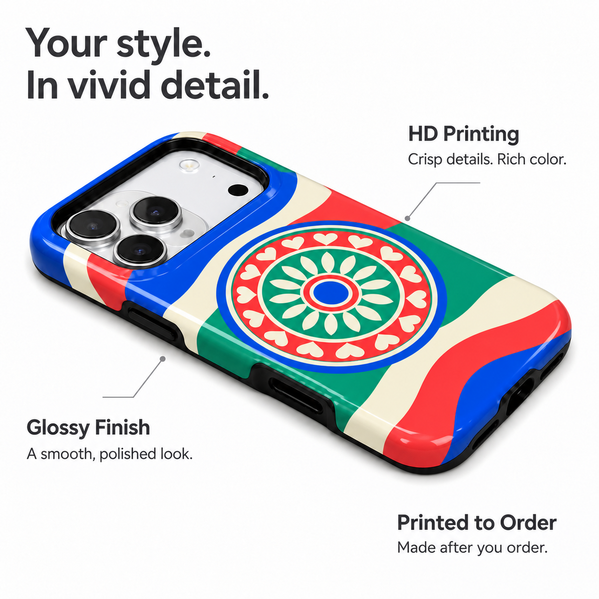 Lucky Spin | Colorblock Game Night Phone Case — view 7