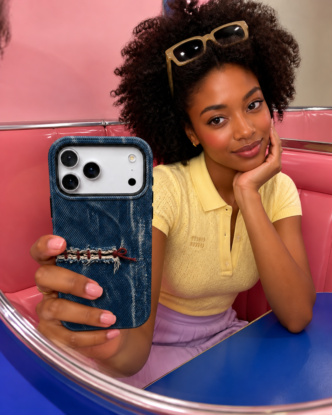 Mended Indigo A Phone Case — view 13