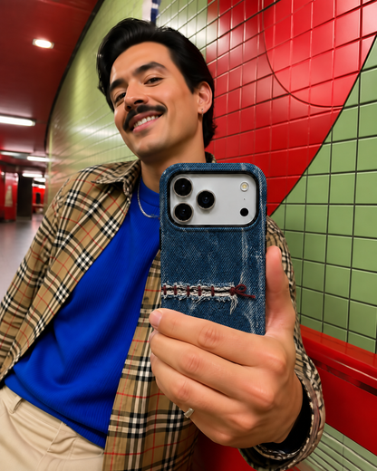 Mended Indigo A Phone Case — view 14