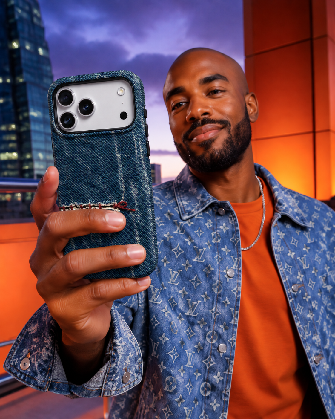 Mended Indigo A Phone Case — view 15