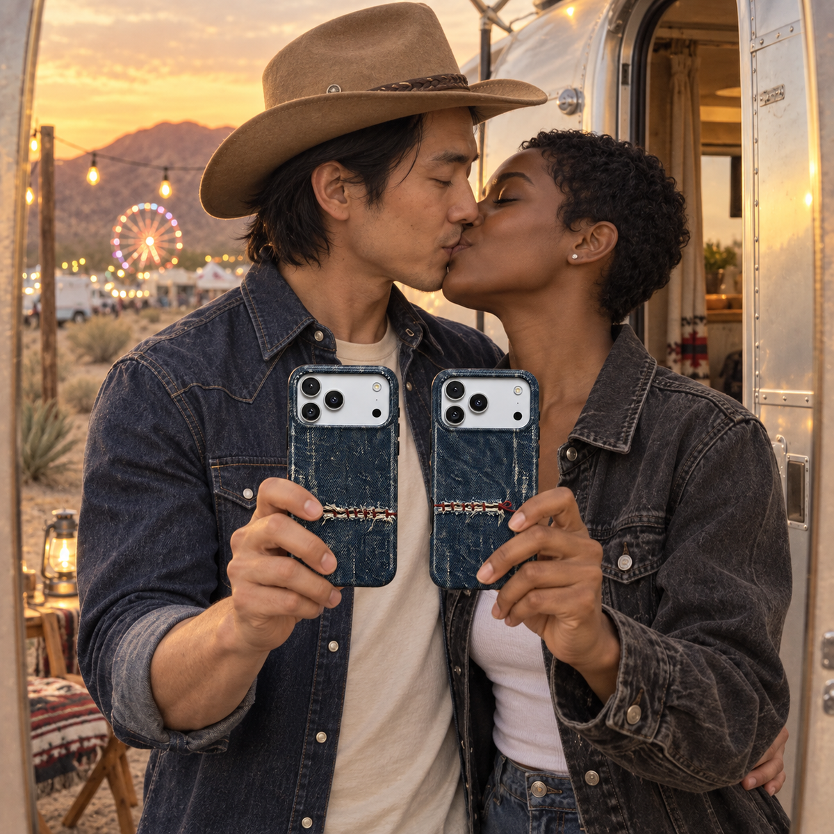 Mended Indigo A Phone Case — view 16