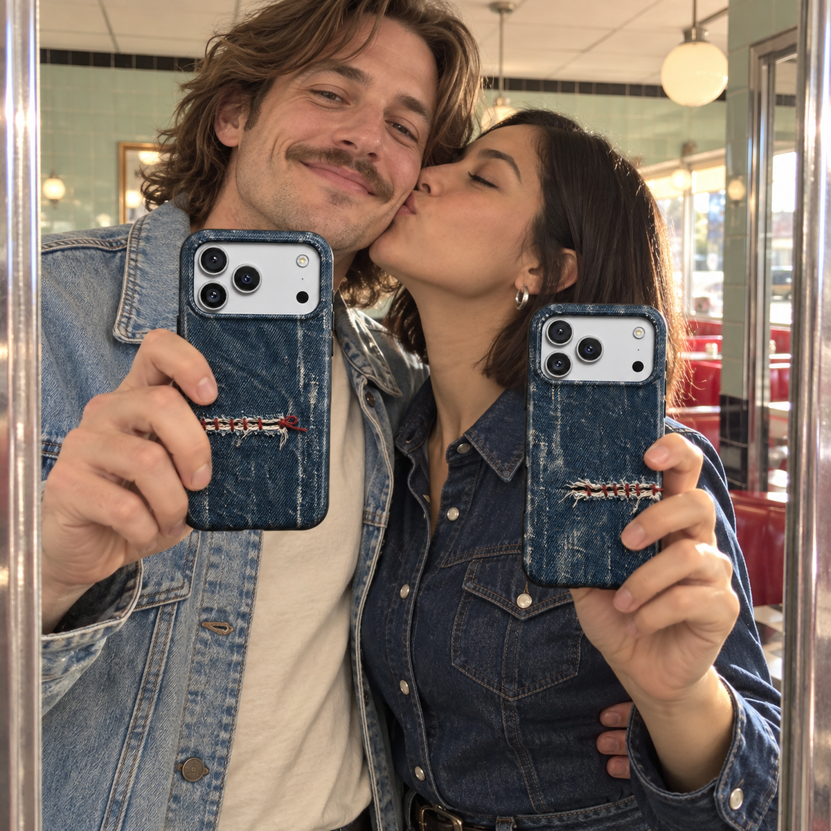 Mended Indigo A Phone Case — view 17