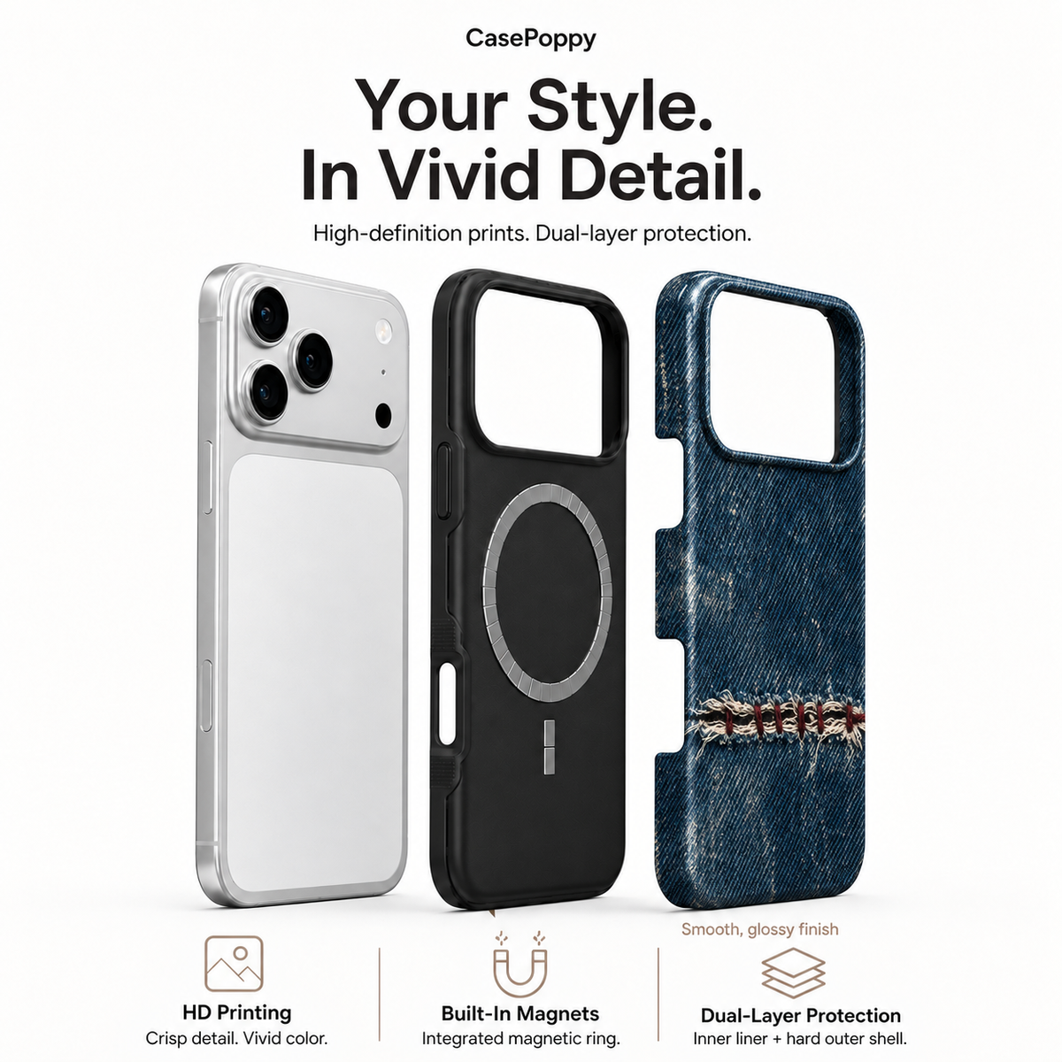 Mended Indigo B Phone Case — view 4
