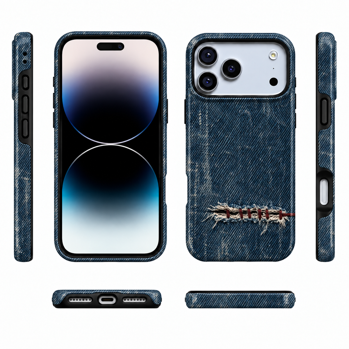 Mended Indigo B Phone Case — view 5
