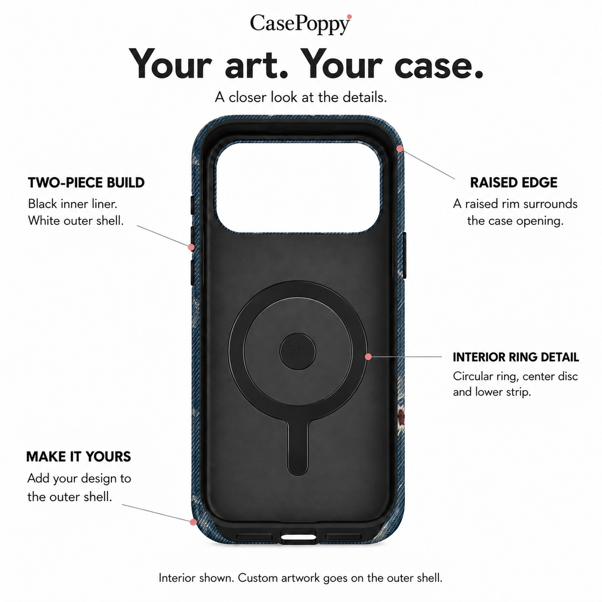 Mended Indigo B Phone Case — view 10