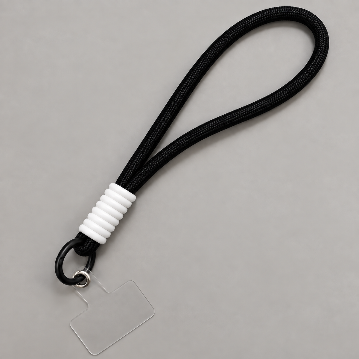 Mono Link | Black & White Phone Lanyard — view 1