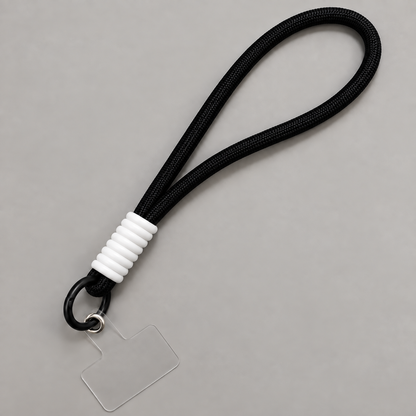 Mono Link | Black & White Phone Lanyard — view 1