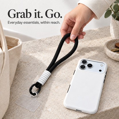 Mono Link | Black & White Phone Lanyard — view 8