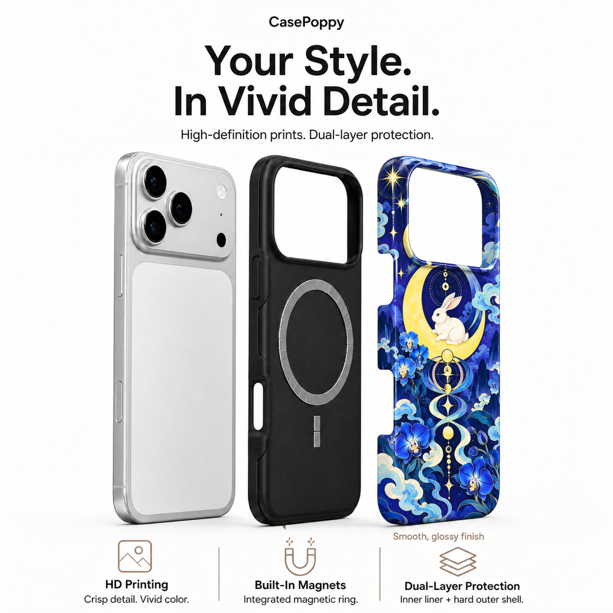 Moon Rabbit Talisman Phone Case — view 4