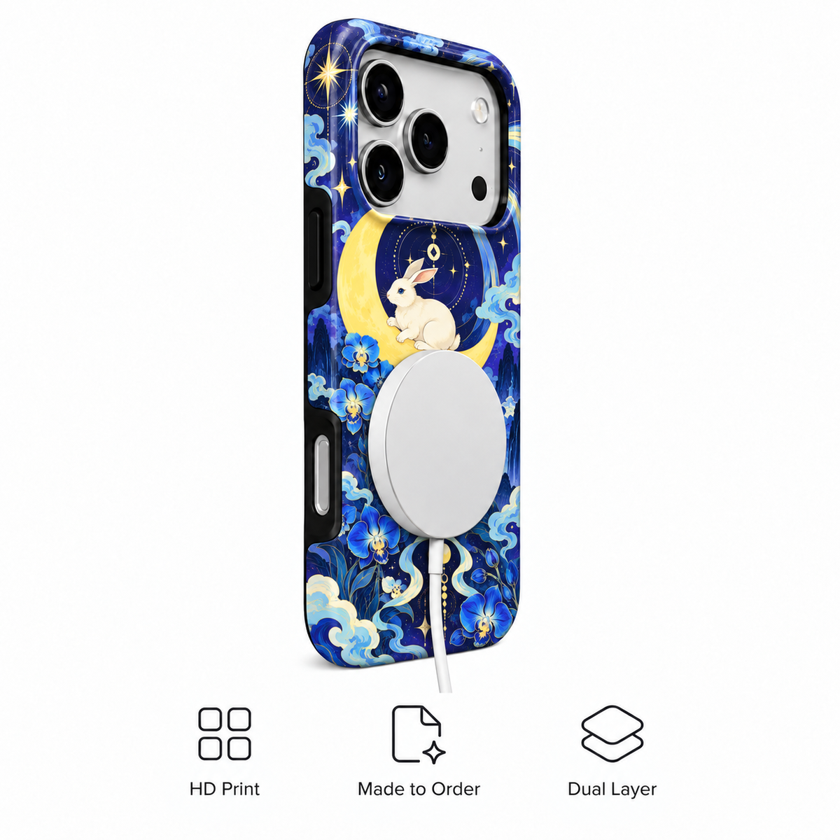 Moon Rabbit Talisman Phone Case — view 5