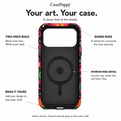 Moon Serpent | Pink Celestial Snake Phone Case — view 9
