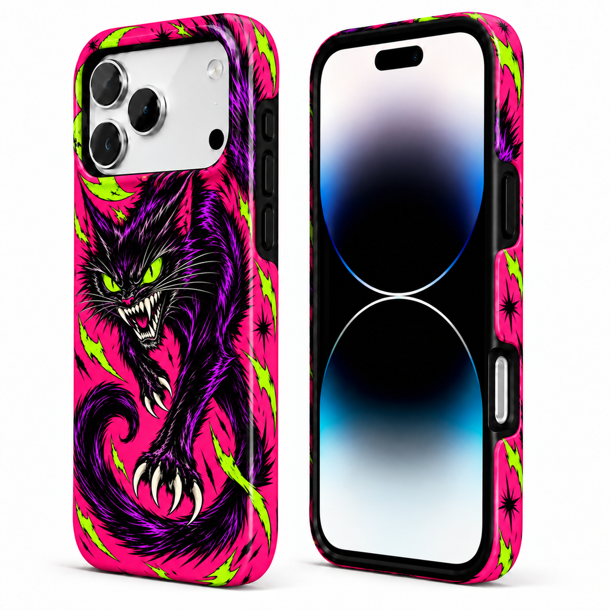 Neon Demon Cat Phone Case — view 2