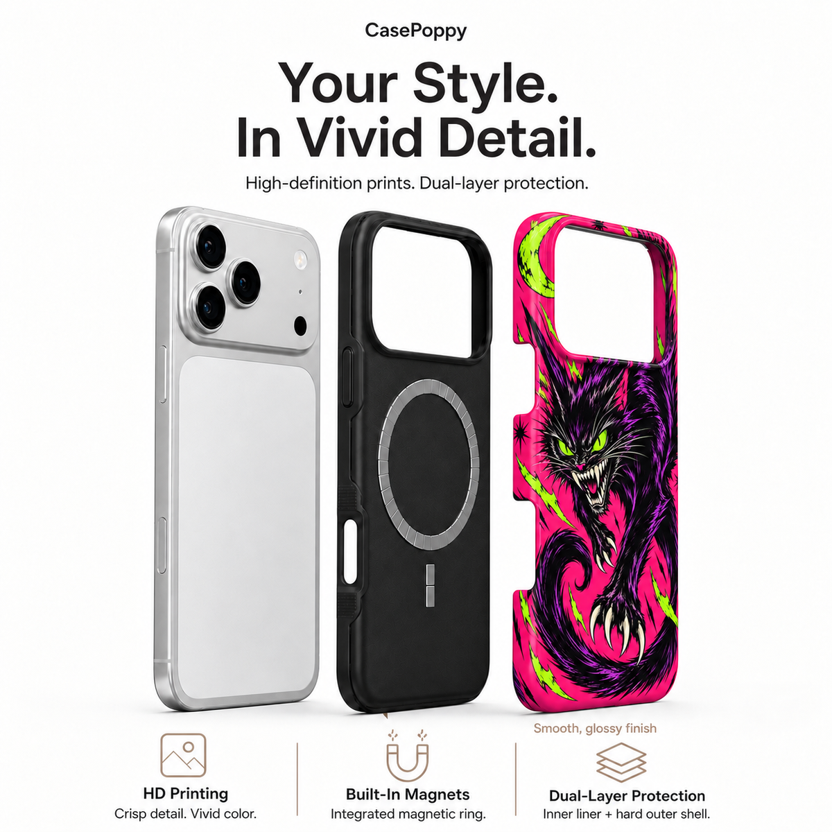 Neon Demon Cat Phone Case — view 4