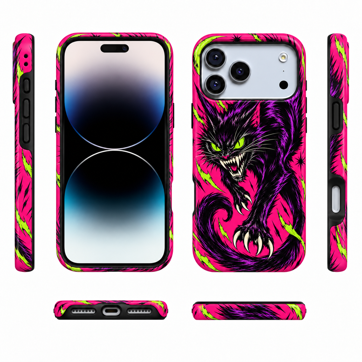 Neon Demon Cat Phone Case — view 5