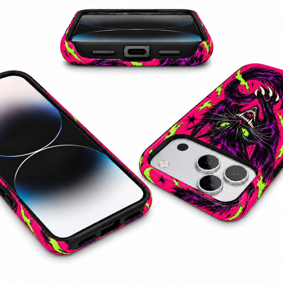 Neon Demon Cat Phone Case — view 9