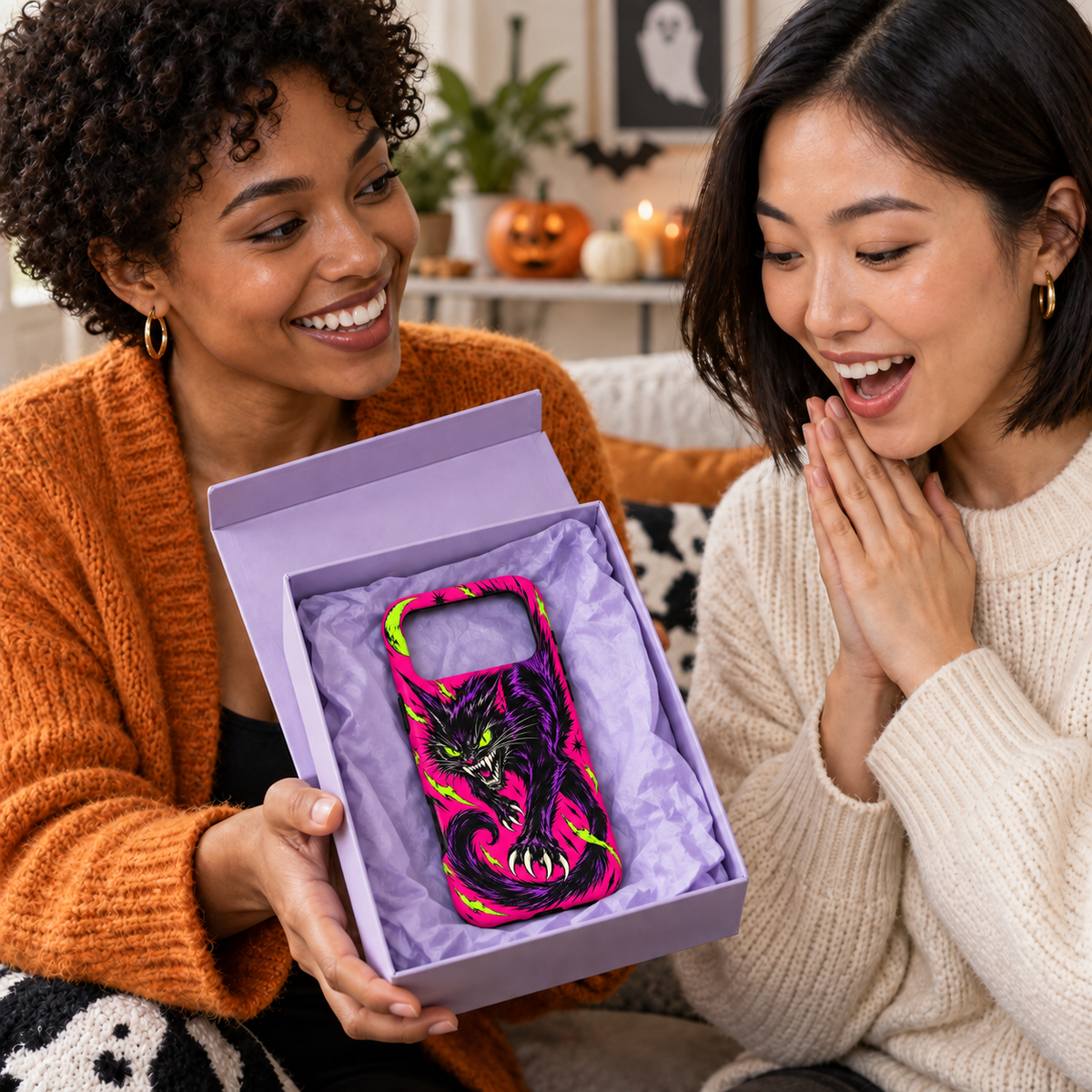 Neon Demon Cat Phone Case — view 14