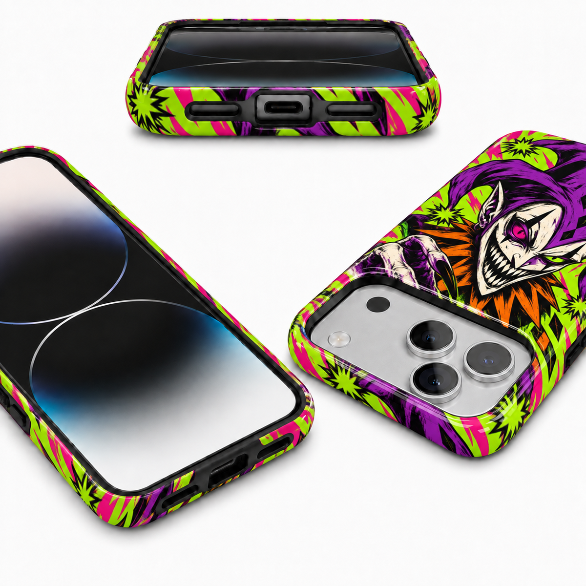Neon Harlequin Phone Case — view 9