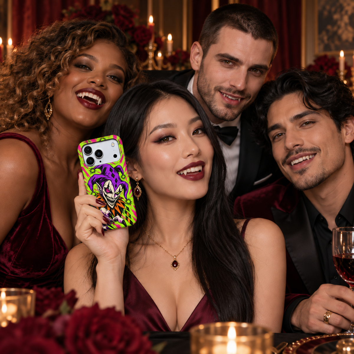 Neon Harlequin Phone Case — view 11