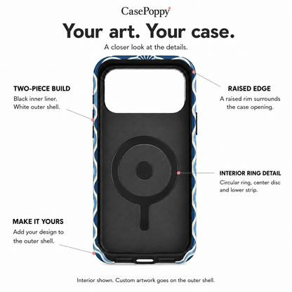 Nine Circles | Blue Mahjong Phone Case — view 10