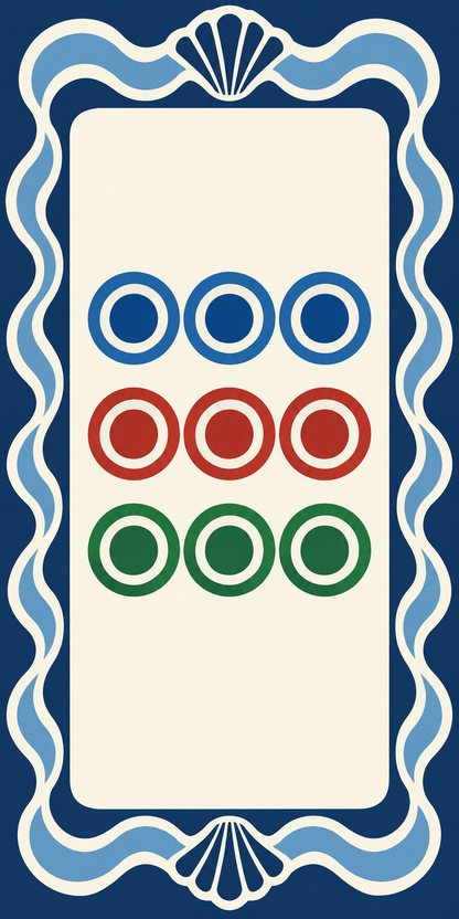 Nine Circles | Blue Mahjong Phone Case — view 16