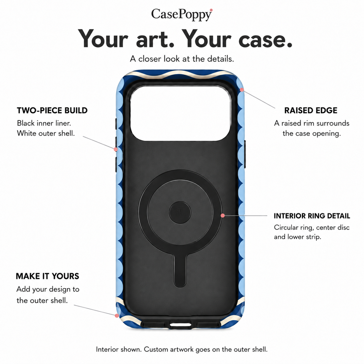 Ocean Nine | Navy Mahjong Phone Case — view 10