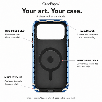 Ocean Nine | Navy Mahjong Phone Case — view 10
