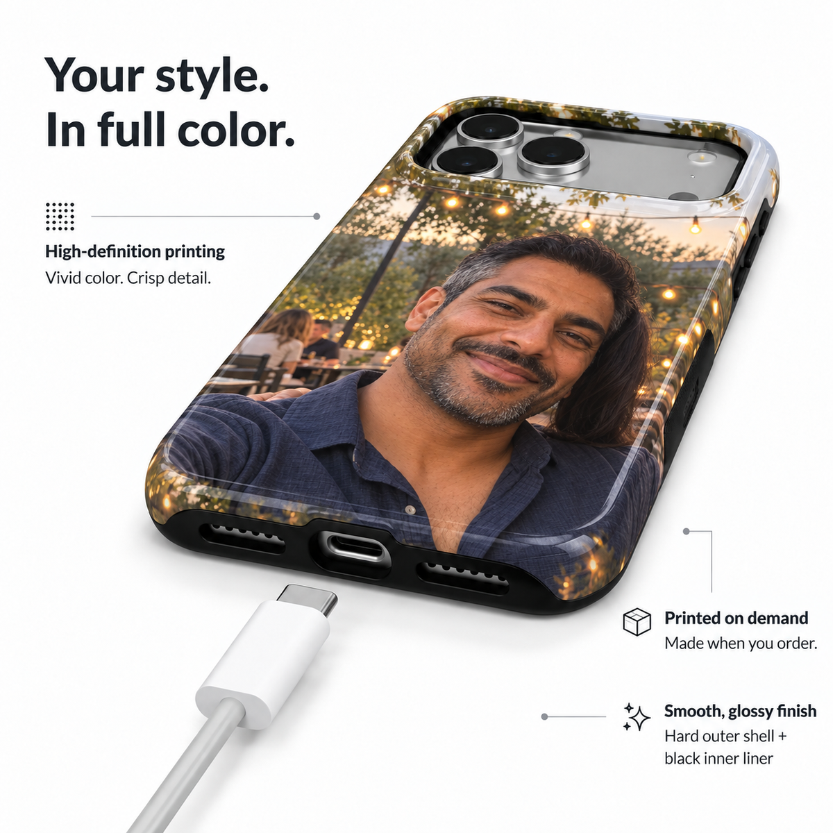 Open Sky Portrait A Phone Case — view 6