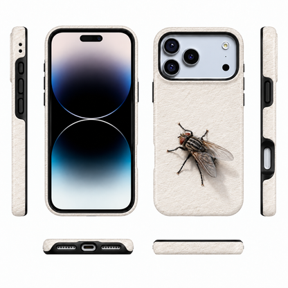 Paper Fly | Minimal Housefly Phone Case — view 5