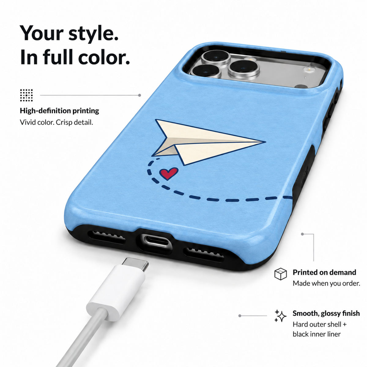 Paper Love Letter B Phone Case — view 6