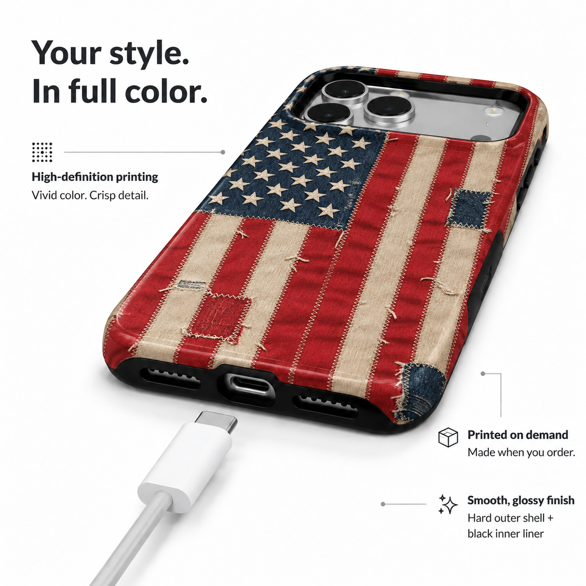 Patchwork Flag Phone Case — view 6