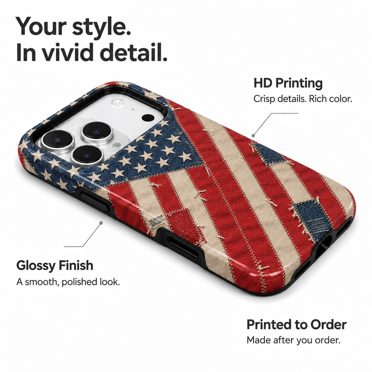 Patchwork Flag Phone Case — view 7