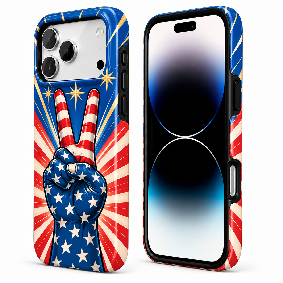Peace Sign Americana Phone Case — view 2