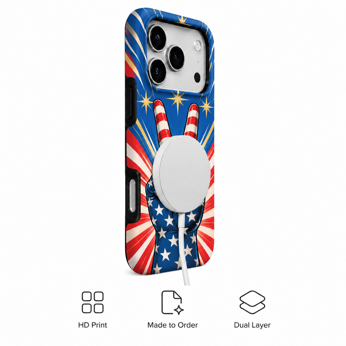 Peace Sign Americana Phone Case — view 3