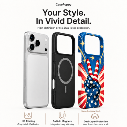 Peace Sign Americana Phone Case — view 4
