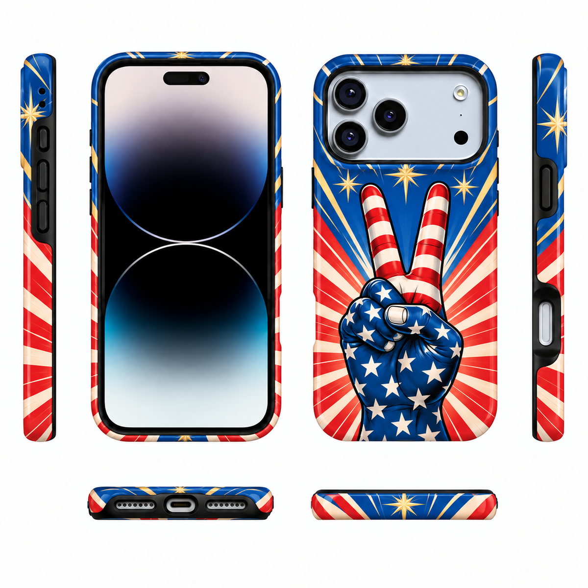 Peace Sign Americana Phone Case — view 5