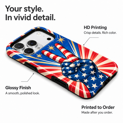 Peace Sign Americana Phone Case — view 7