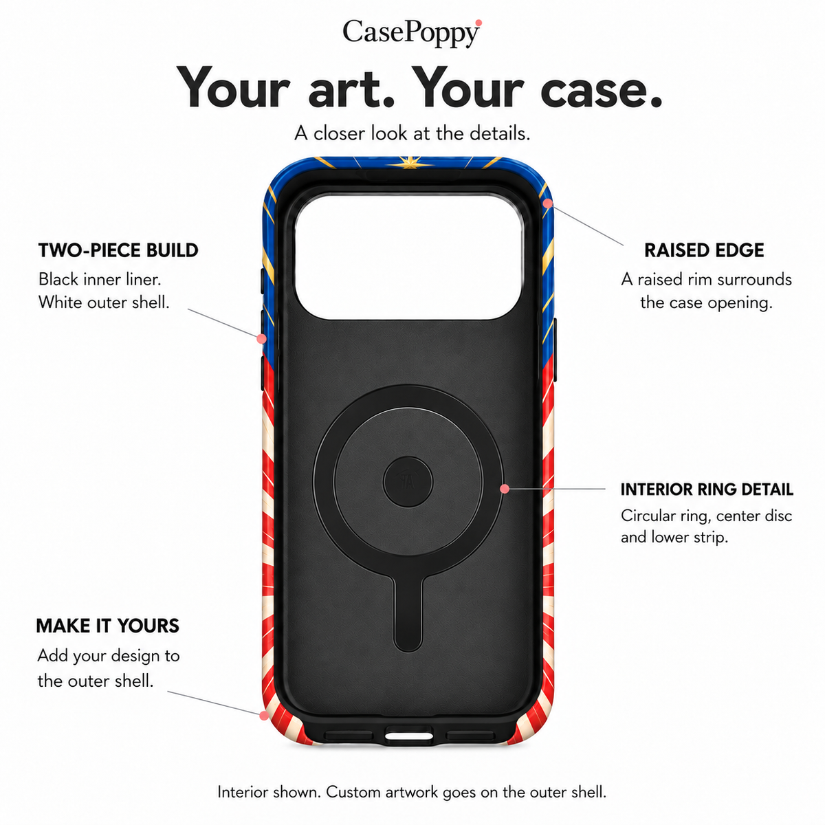 Peace Sign Americana Phone Case — view 10