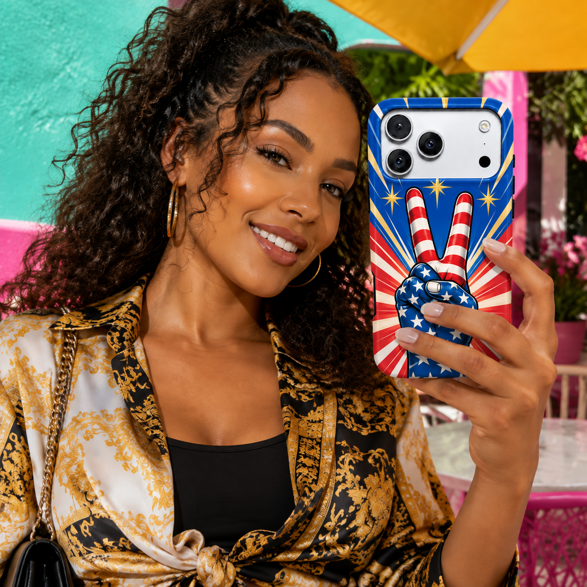 Peace Sign Americana Phone Case — view 14