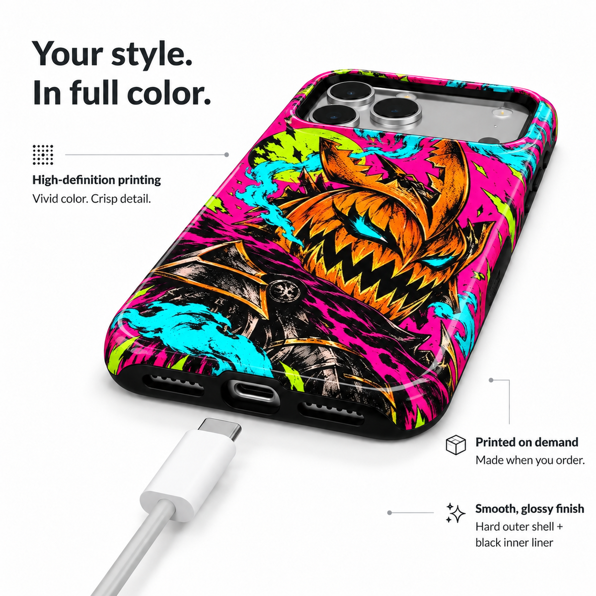 Pumpkin Wraith Phone Case — view 6