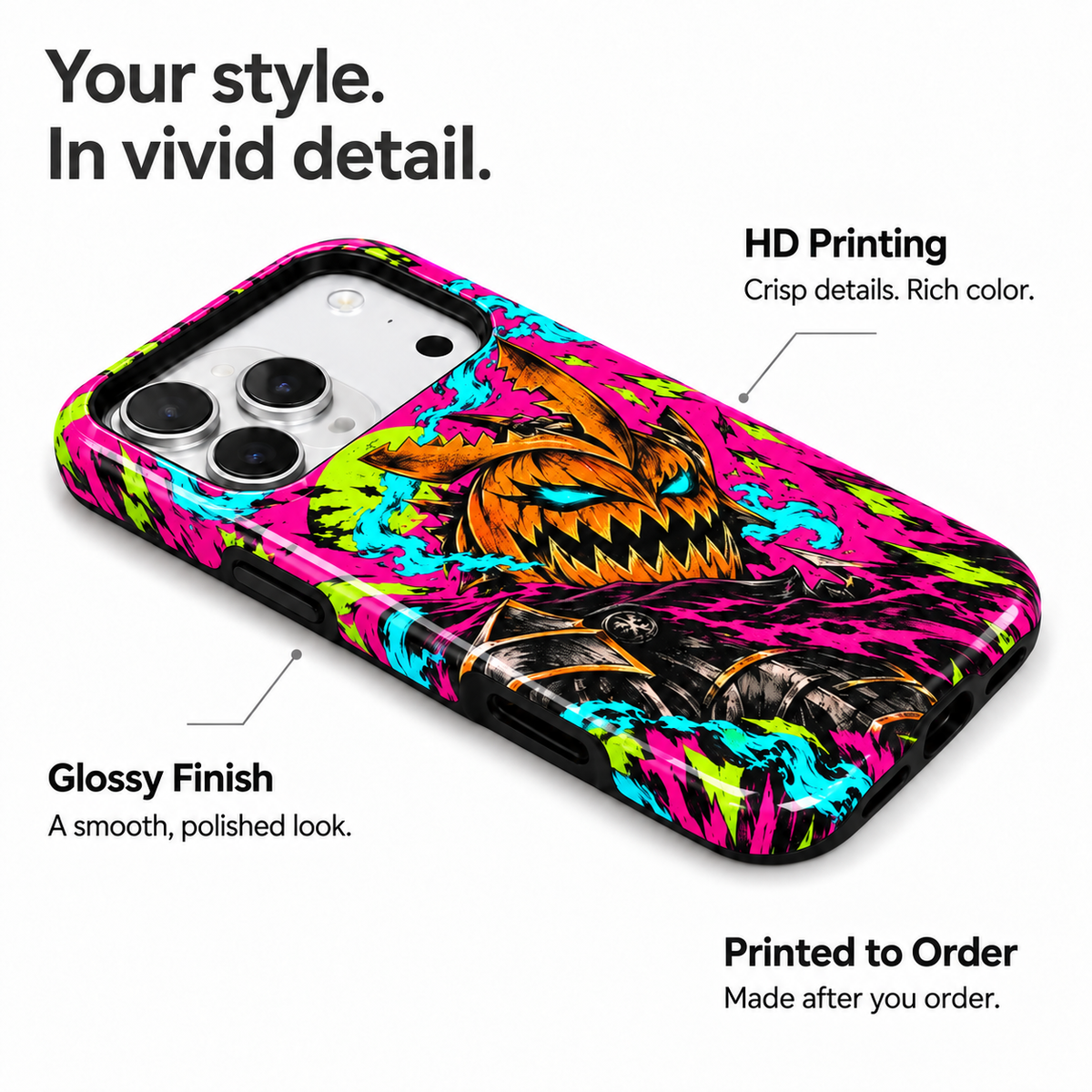 Pumpkin Wraith Phone Case — view 7